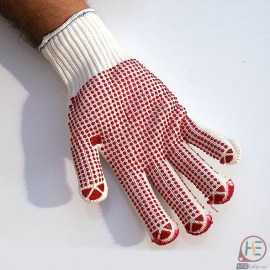 دستکش خالدار قرمز